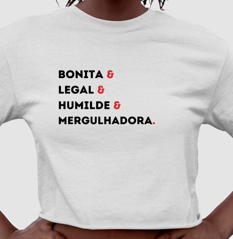 Cropped bonita e legal