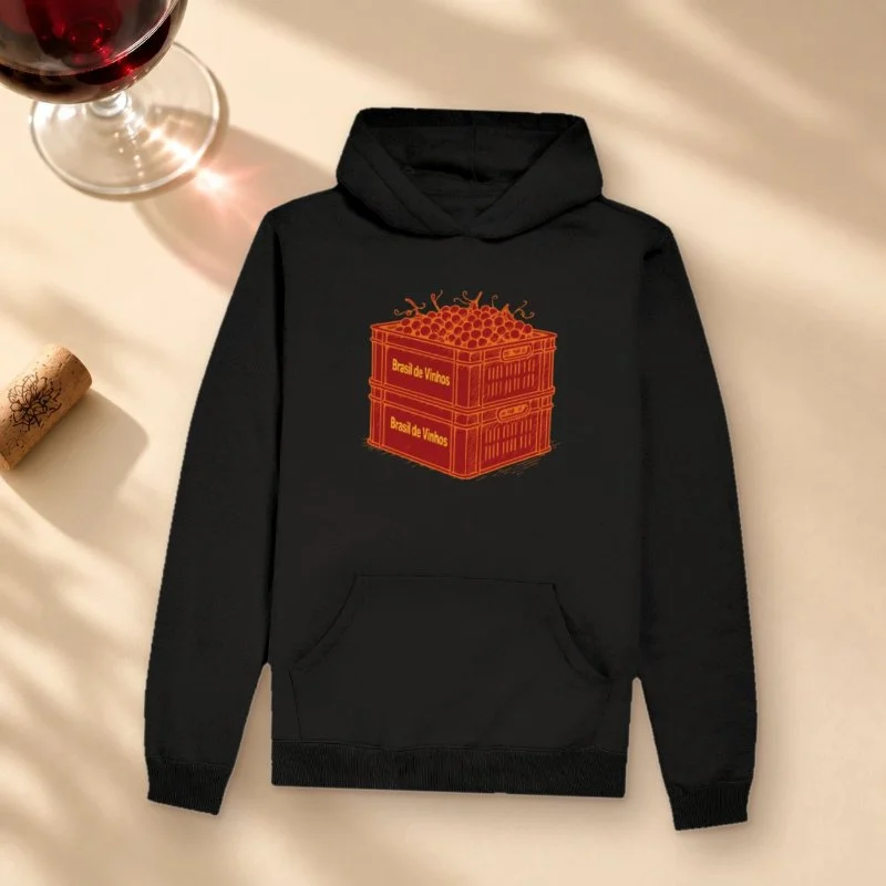 Camiseta Brasil de Vinhos - Caixa - Hoodie Moletom