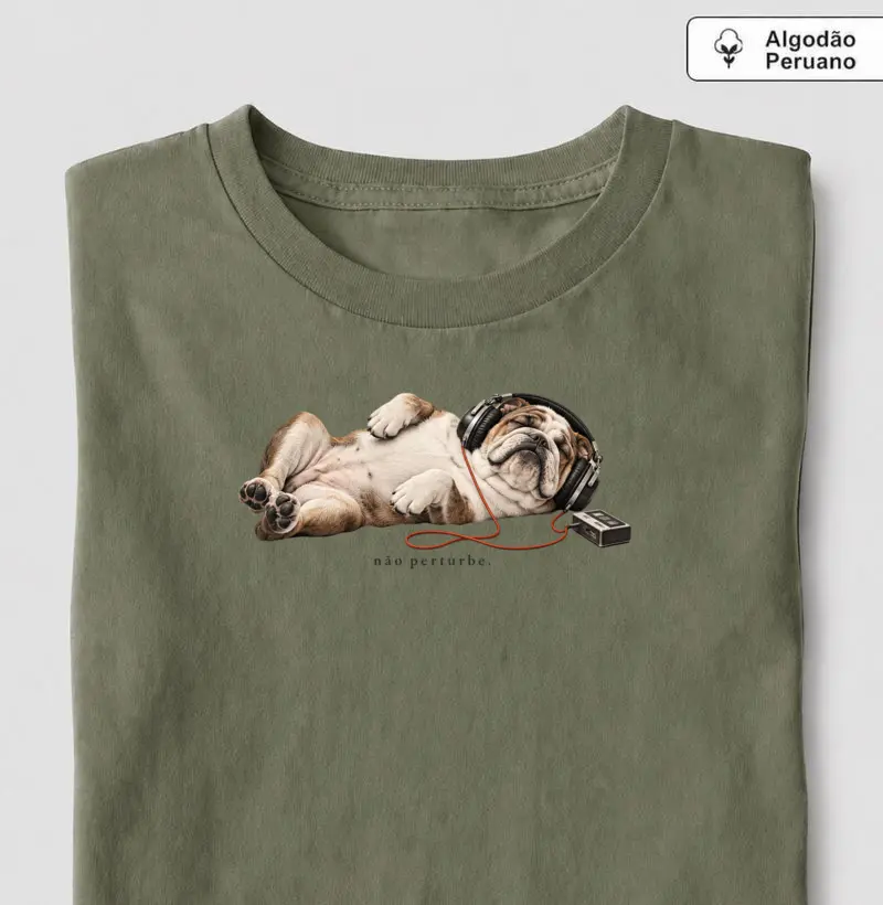 Camiseta modo descanso - Camiseta Algodão Peruano