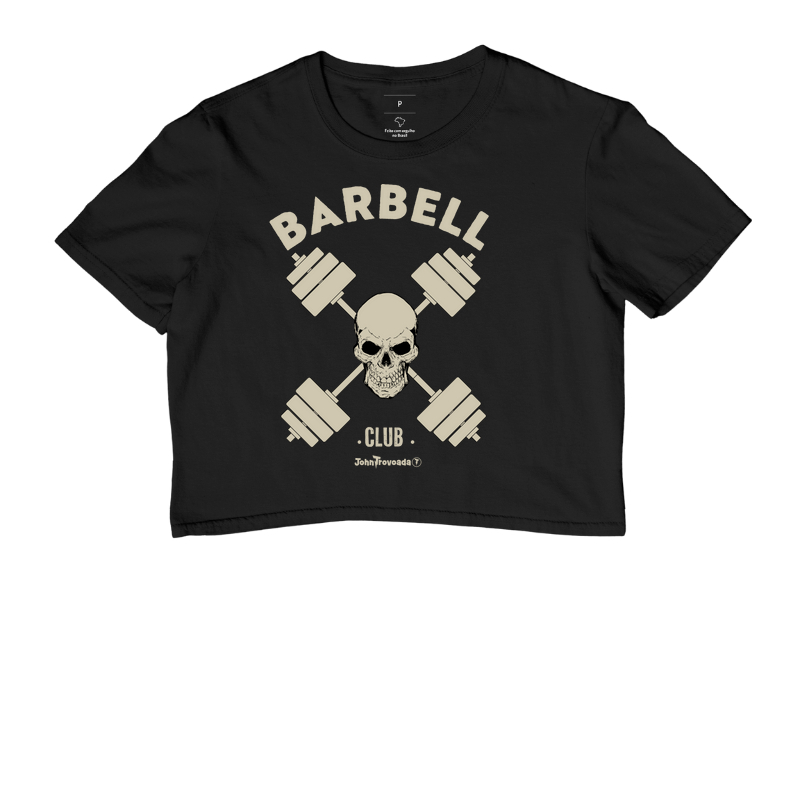 Cropped Barbell Club Skull