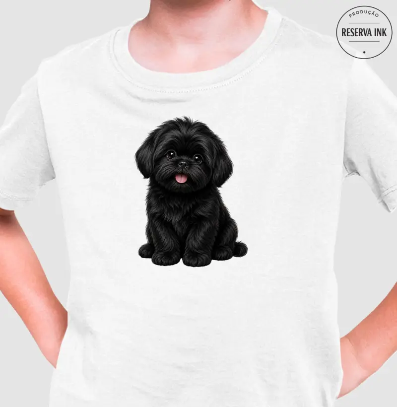 Shih Tzu Preto - Desenho Animado