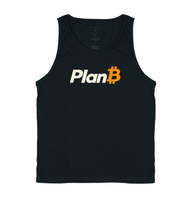 Camiseta Bitcoin Plan B - Regata
