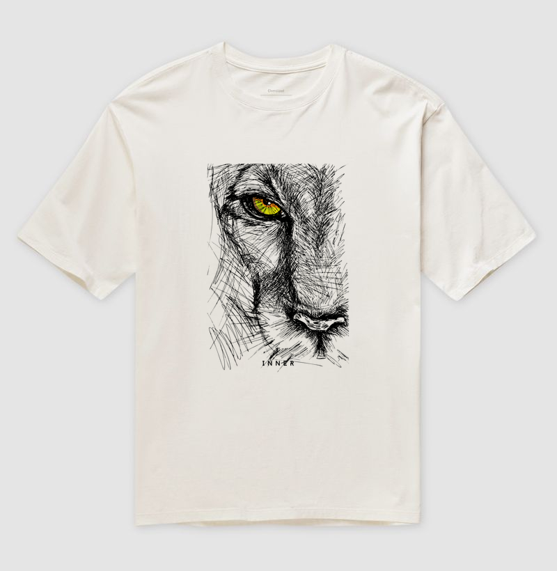 Camiseta Oversized Leão