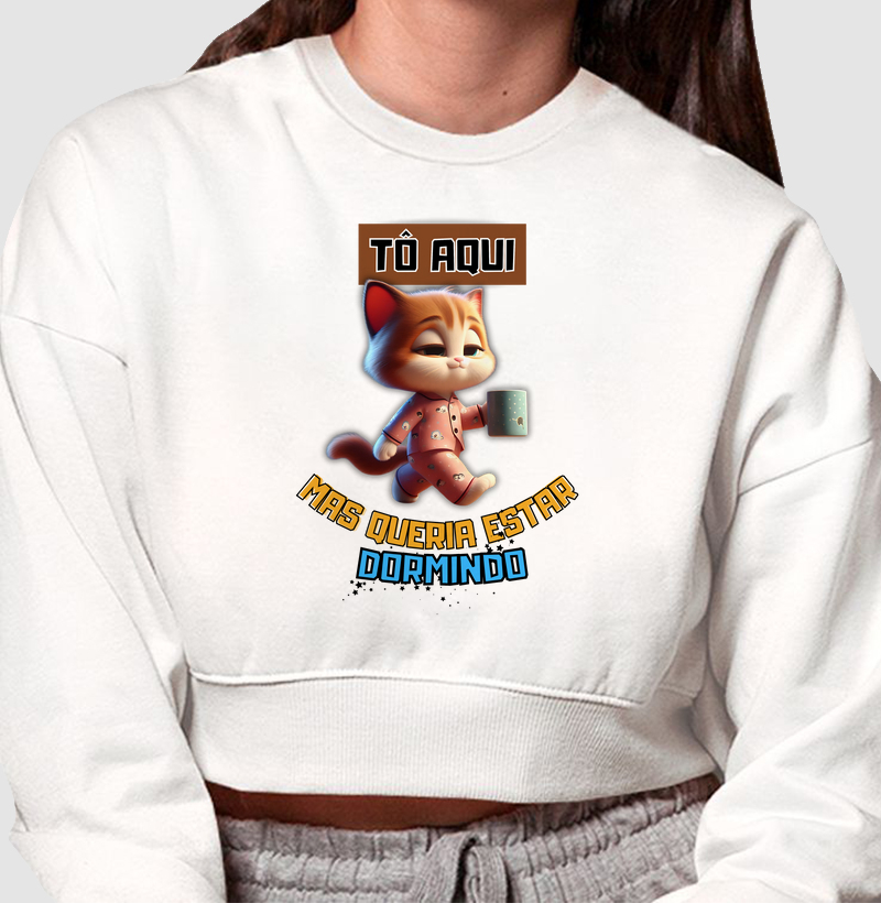 Gatinho - to aqui, mas queria estar dormingo