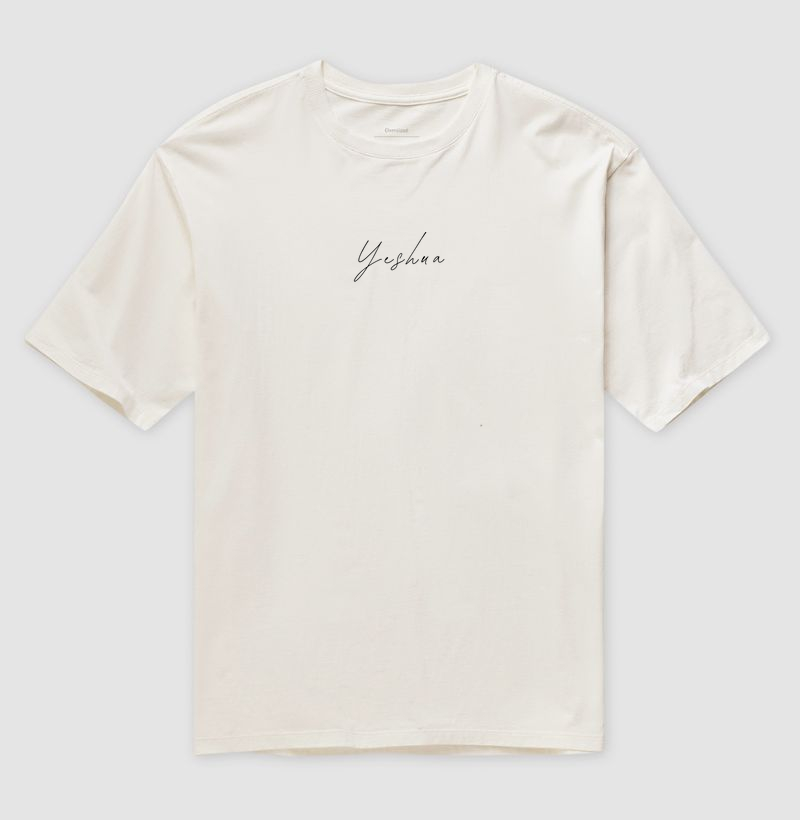 Camiseta Oversized "Yeshua" Manuscrita