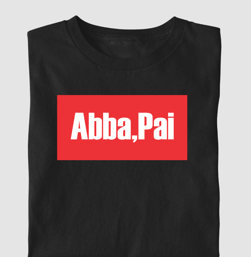 Camiseta Infantil Cristã Abba Pai