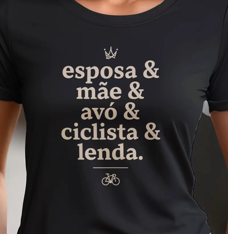 Esposa e mãe e avó e ciclista e lenda