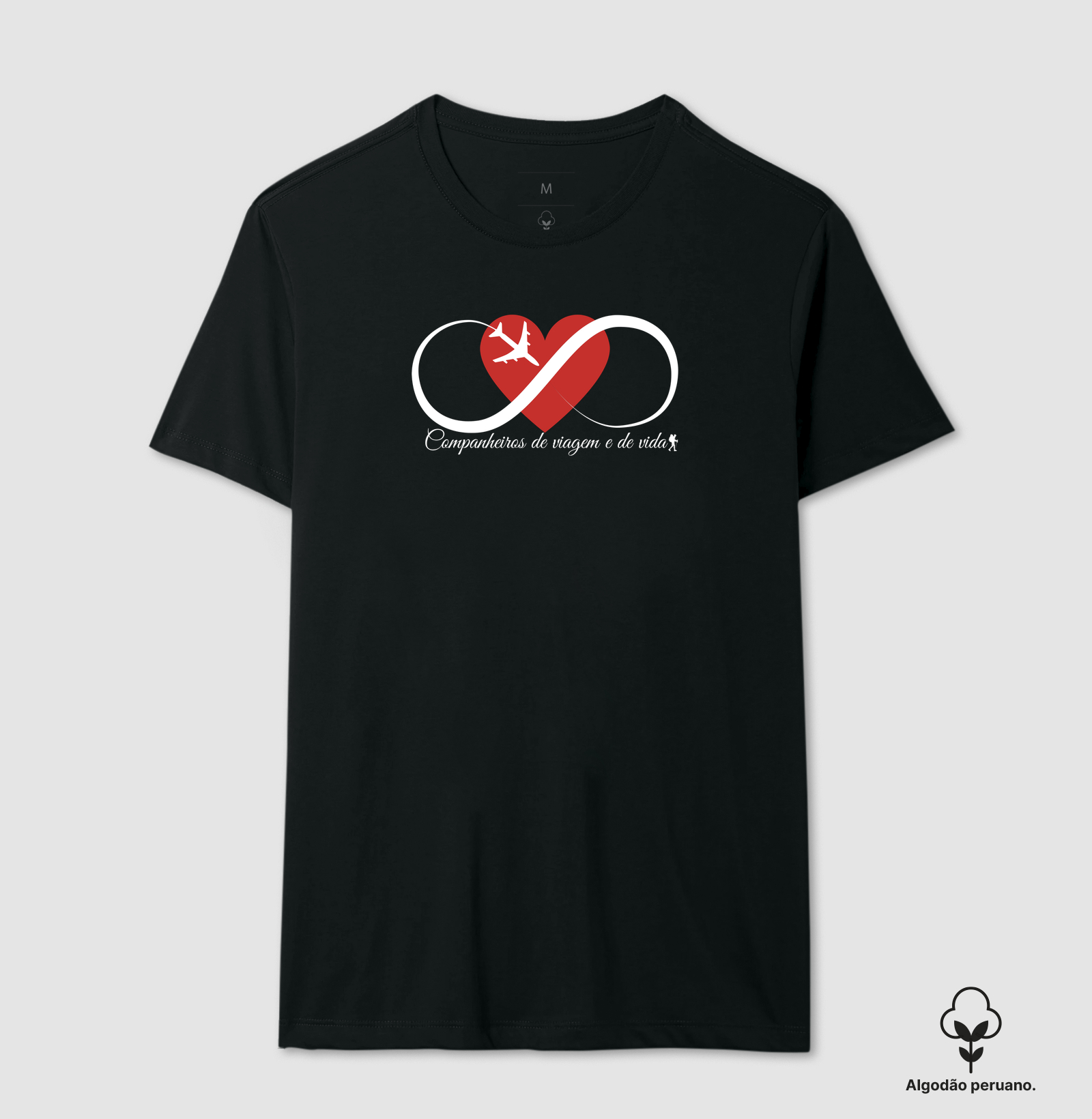 Camiseta Casal Viagem Infinita | Companheiros de Viagem e de Vida | Excursionista