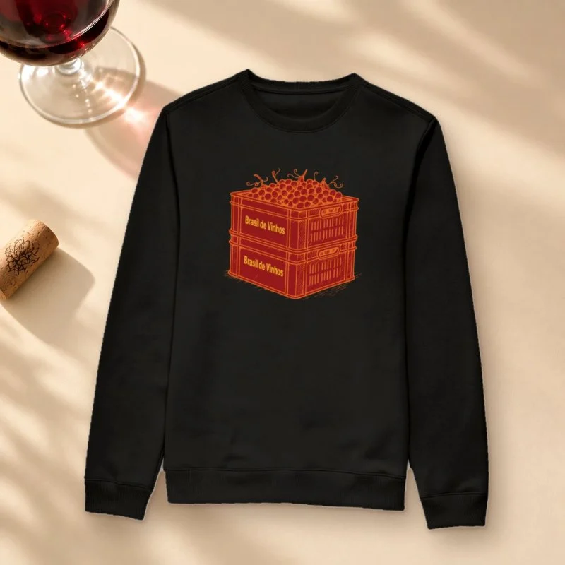 Camiseta Brasil de Vinhos - Caixa - Suéter Moletom
