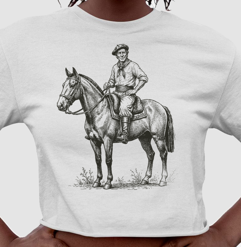 Camiseta Gaúcho a Cavalo - Identidade de Campo