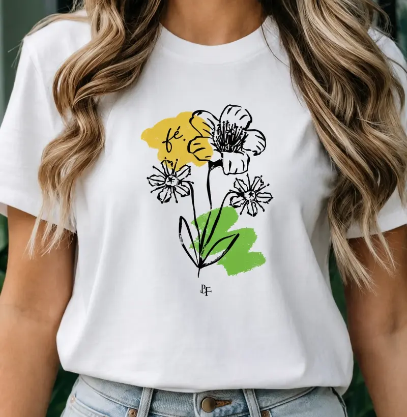 Fé com flores