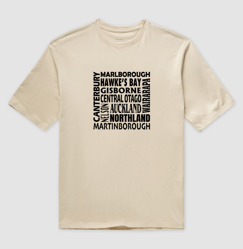 Wine Origins - Nova Zelandia - Camiseta Oversized