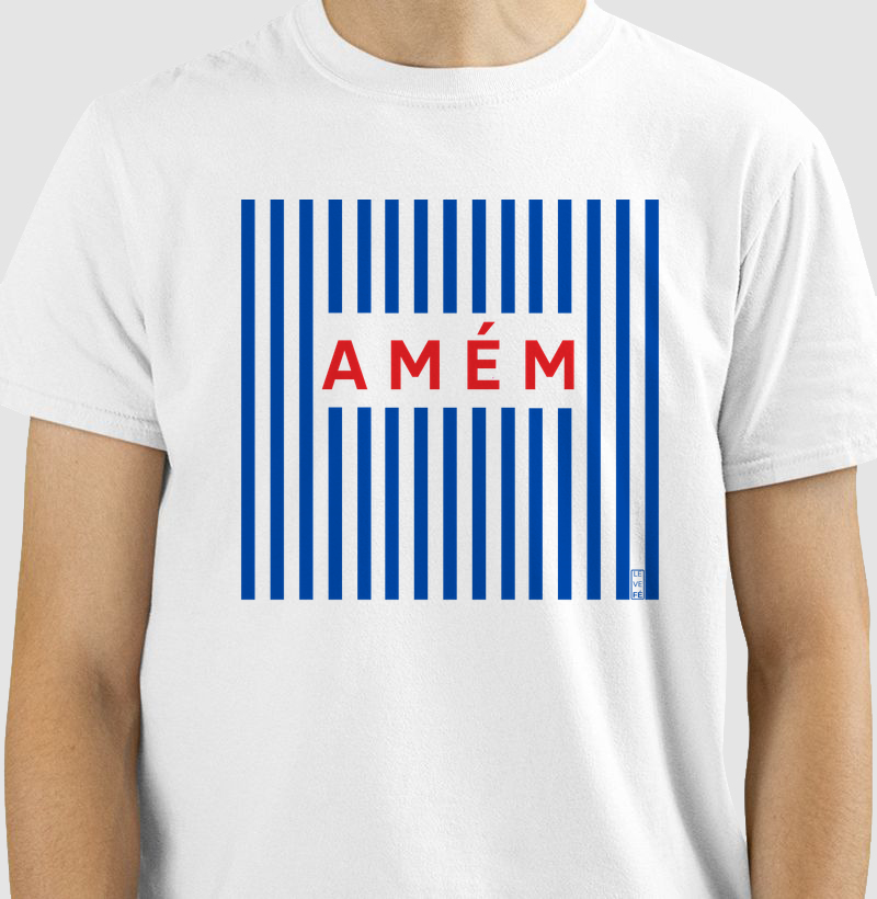 Amém - Listras azuis