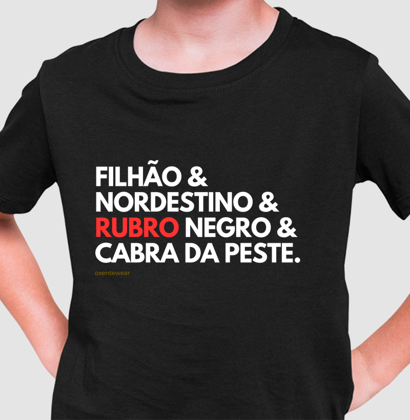 Camiseta Filhão Rubro Negro|OxenteWear