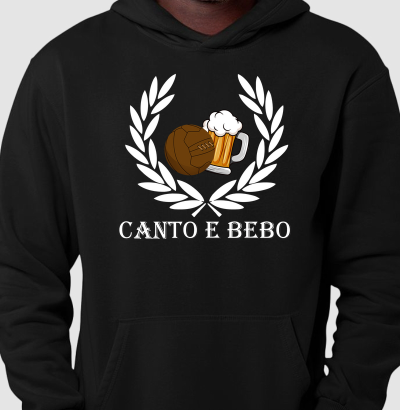 Hoodie Moletom Canto e Bebo - Preta, Azul e Verde