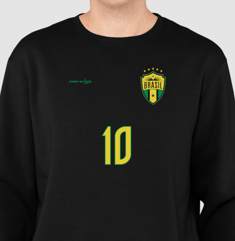 Moletom - Rumo ao Hexa! - Azul / Preto