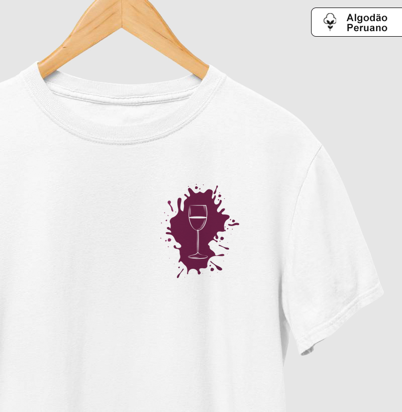 Camiseta Vinho Splash