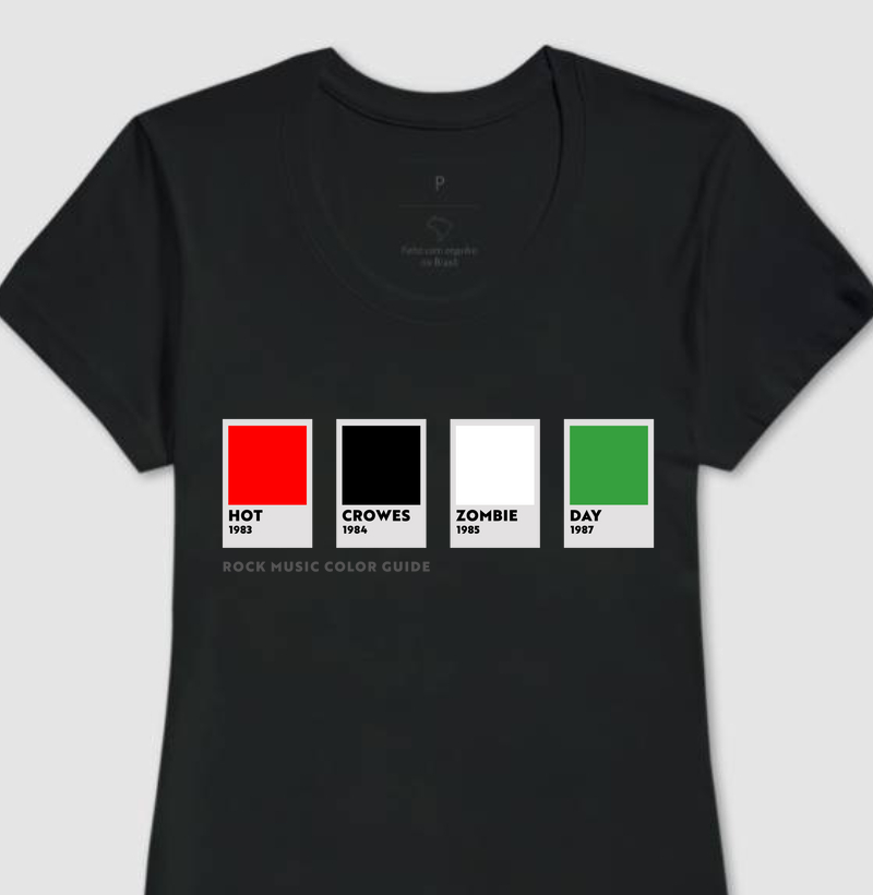 Camisa Feminina Rock Color Guide