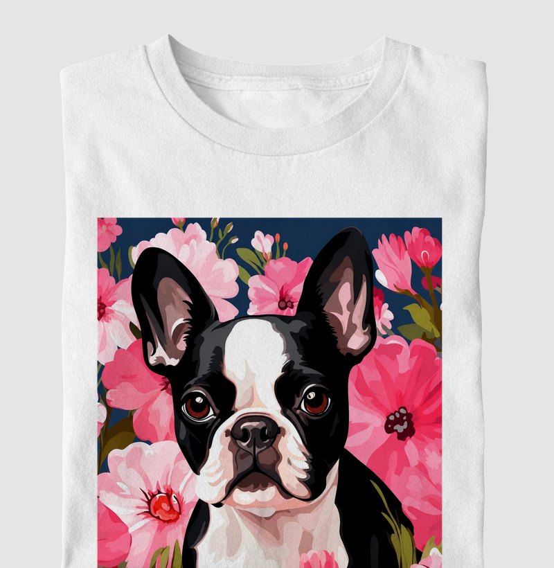 Boston in Bloom 🌸🐾 - Camiseta Infantil