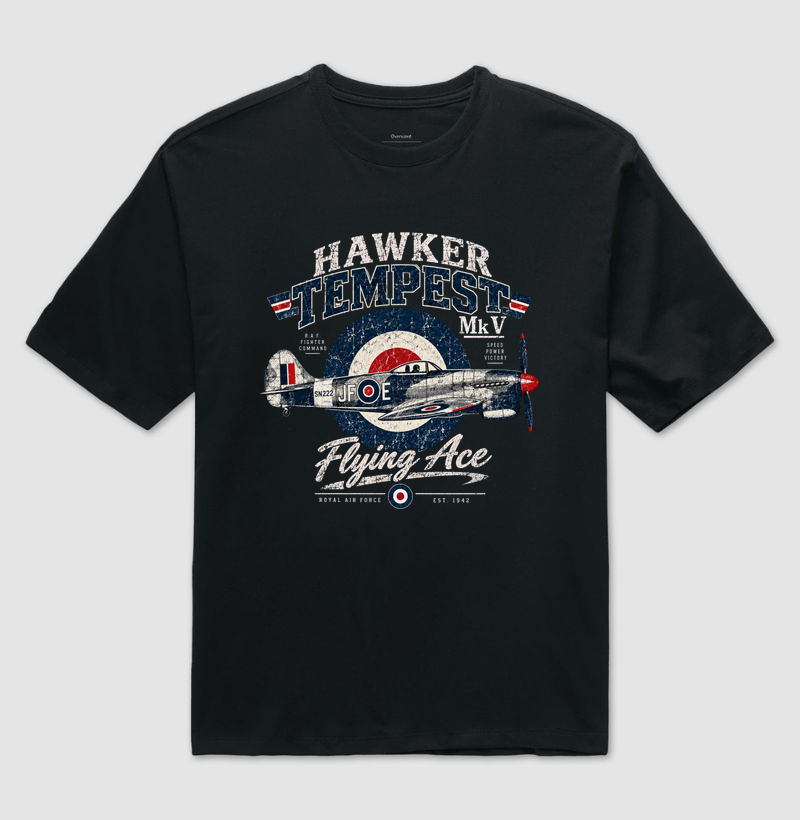 Hawker Tempest - Camiseta Oversized