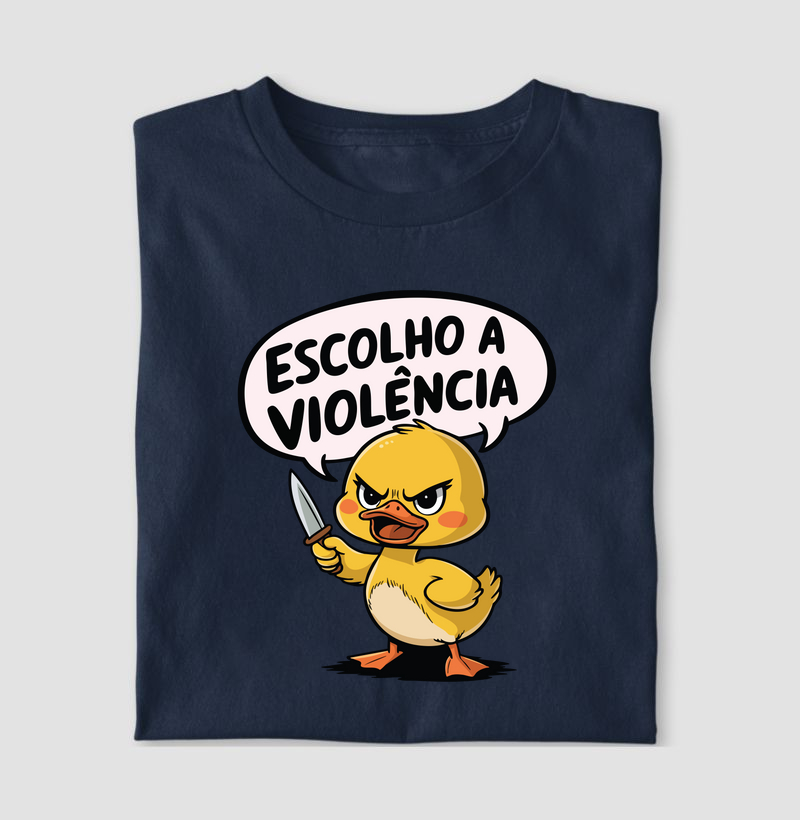 Patinho fofo "Escolho a violência"