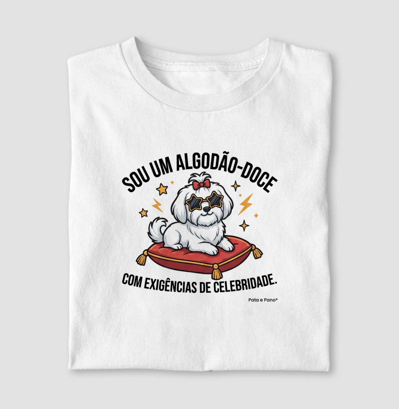 CAMISETA MALTÊS ALGODÃO-DOCE - Camiseta