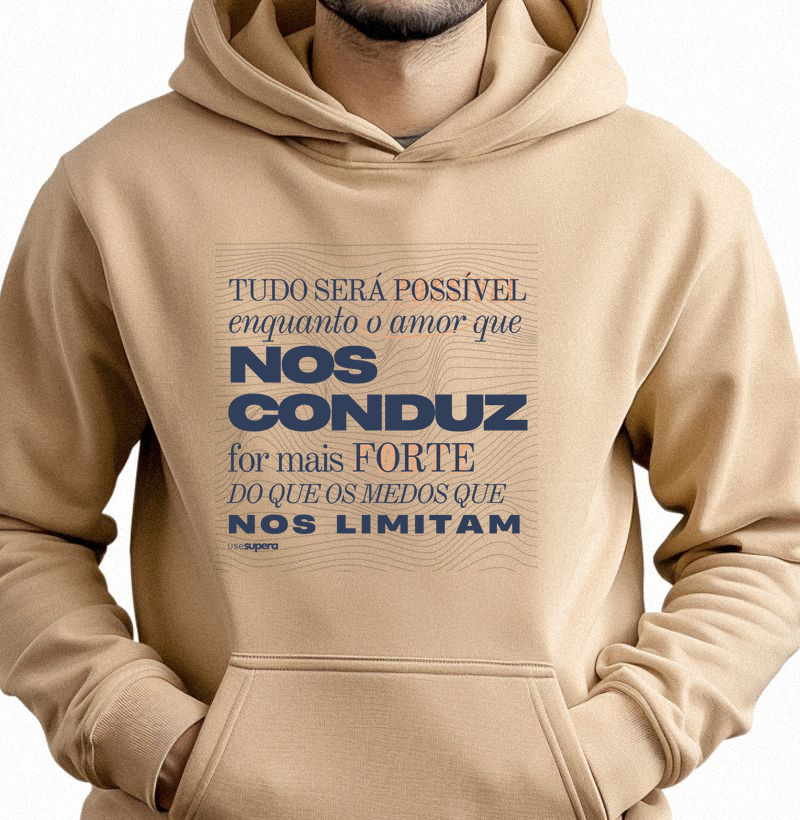 Moletom Capuz "Tudo será possível"