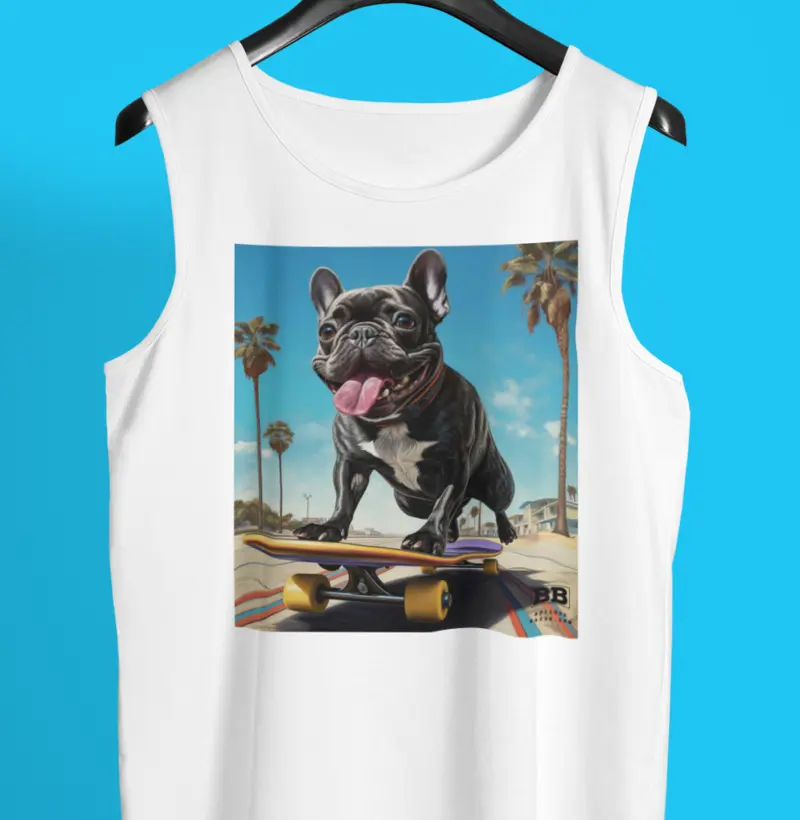 Regata Bulldog Francês "Skate"