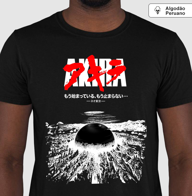 Arte Japonesa Akira Neo Tokyo Algodão Peruano 