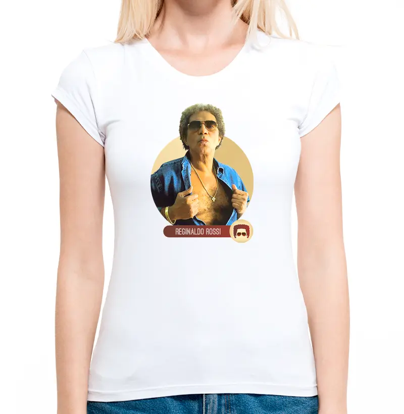 Camiseta Feminina "1 beijo do Rossi" Todas as cores