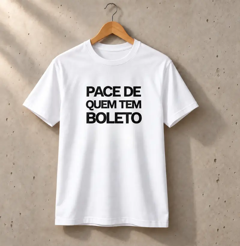 Pace de quem tem boleto