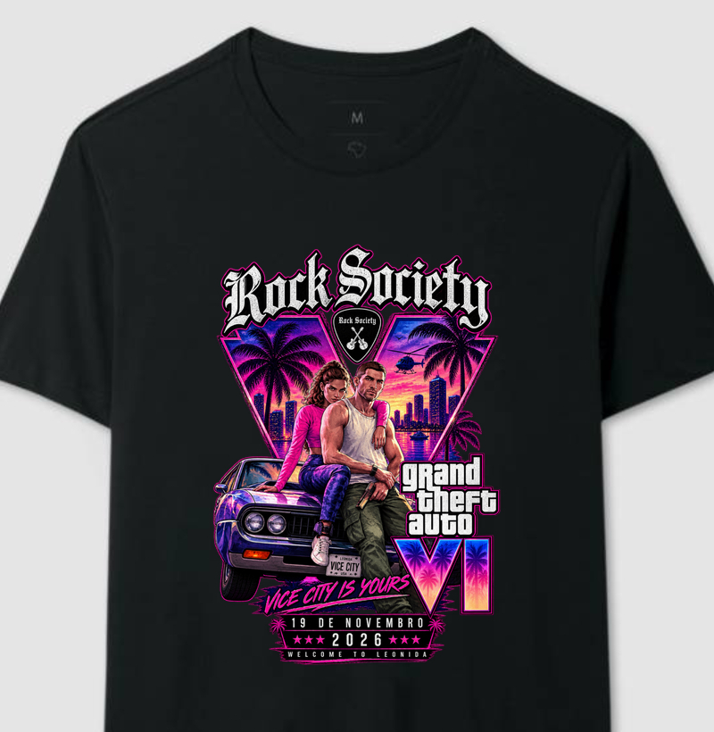 Grand Theft Auto VI – Rock Society - Camiseta