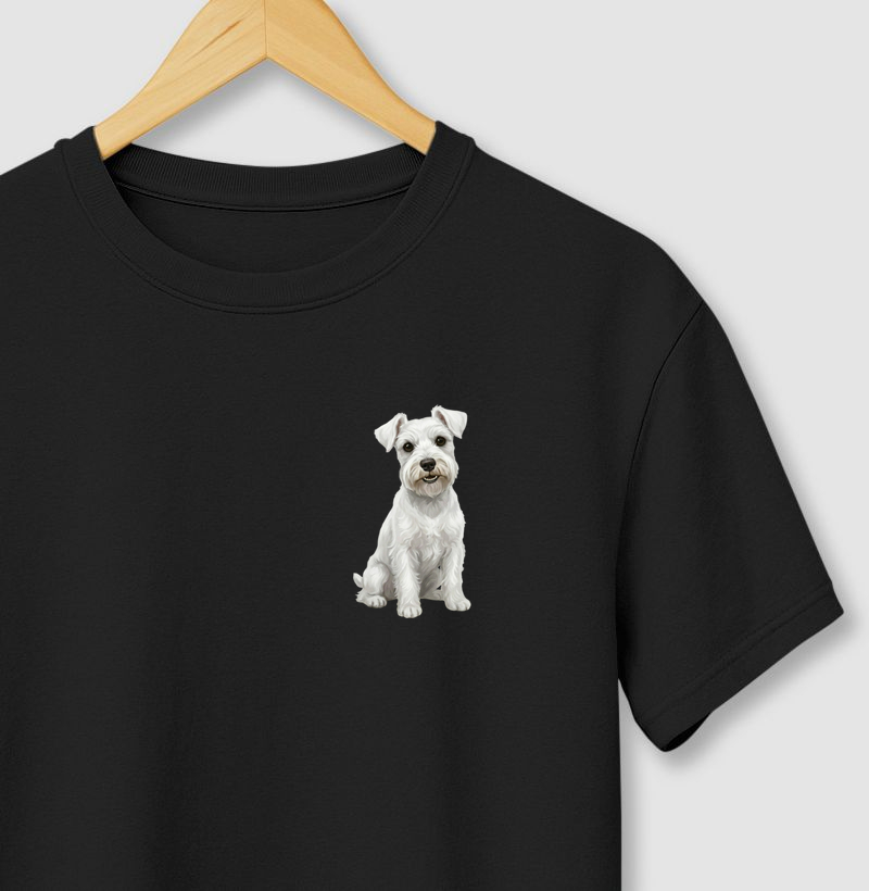Schnauzer Branco Minimalista