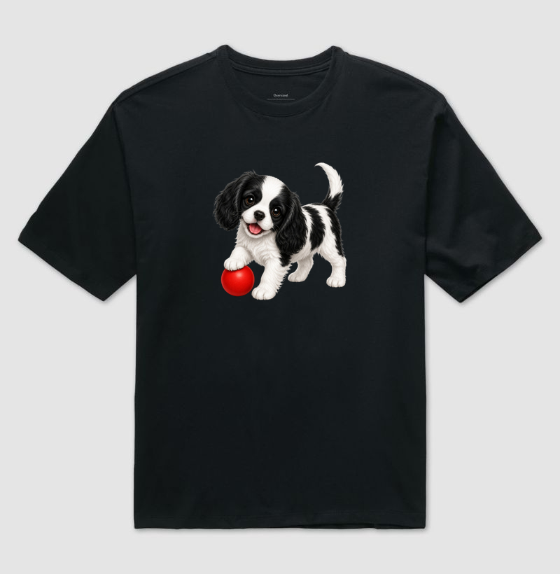 Cavalier King - Desenho Animado - Camiseta Oversized