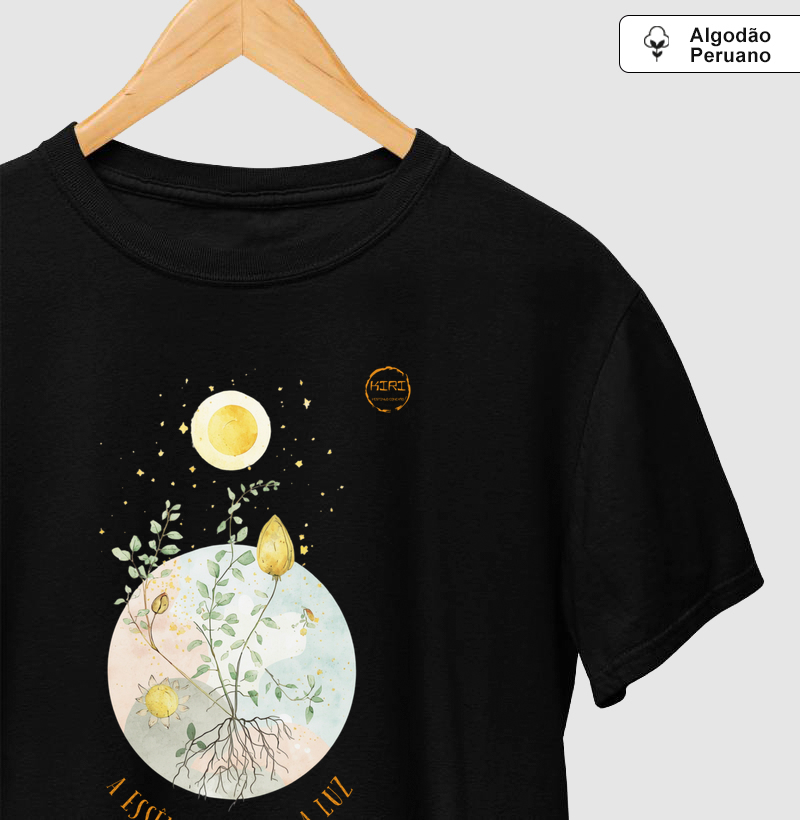 Camiseta Premium KIRI - A essência guarda a luz