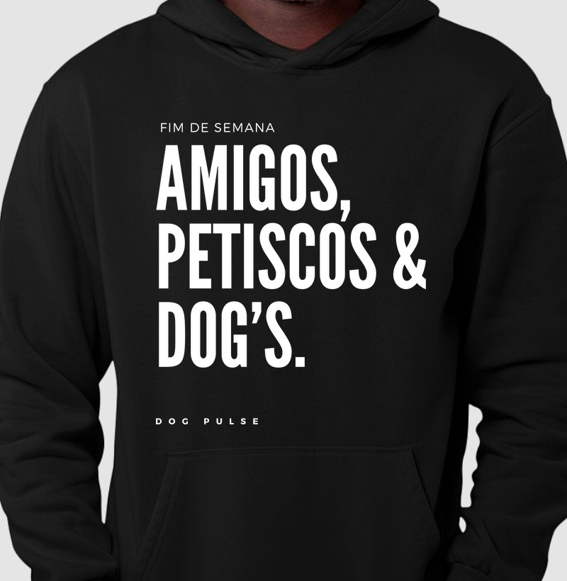 Hoodie Moletom Dog Pulse Pawsitivity Collection FDS – Weekend Vibes