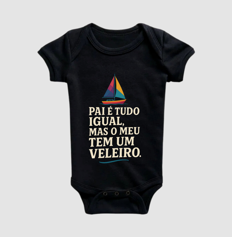 Nova Pai é tudo igual - Veleiro - Algodão 30.1 