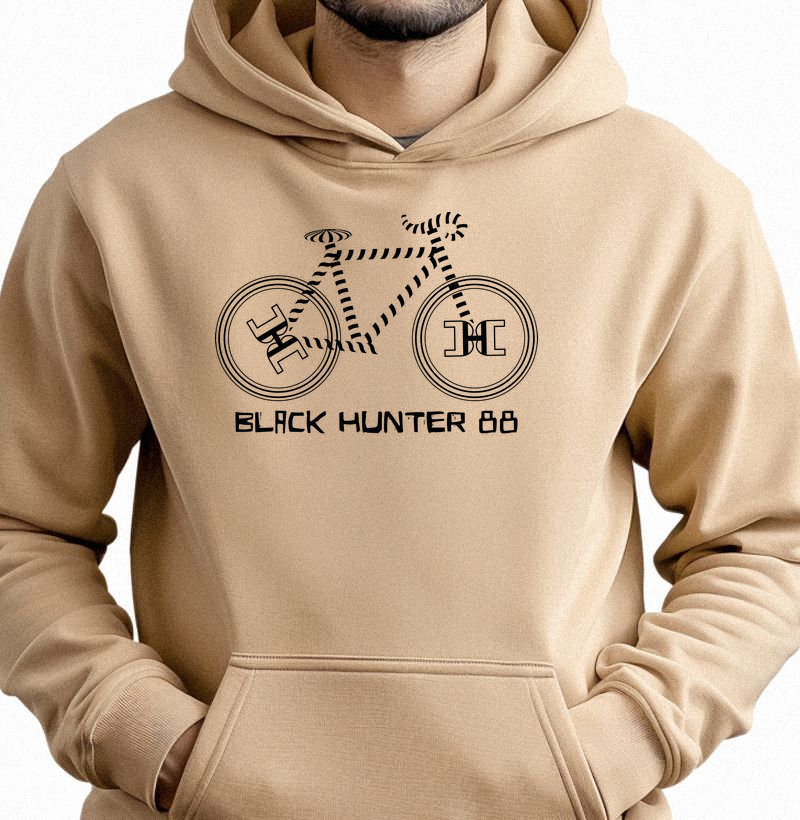 moletom com capuz bike black hunter