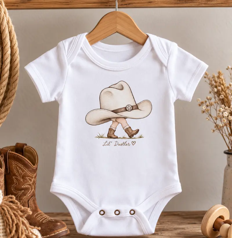 Country Little Cowboy Lil’ Dustler 100% Algodão