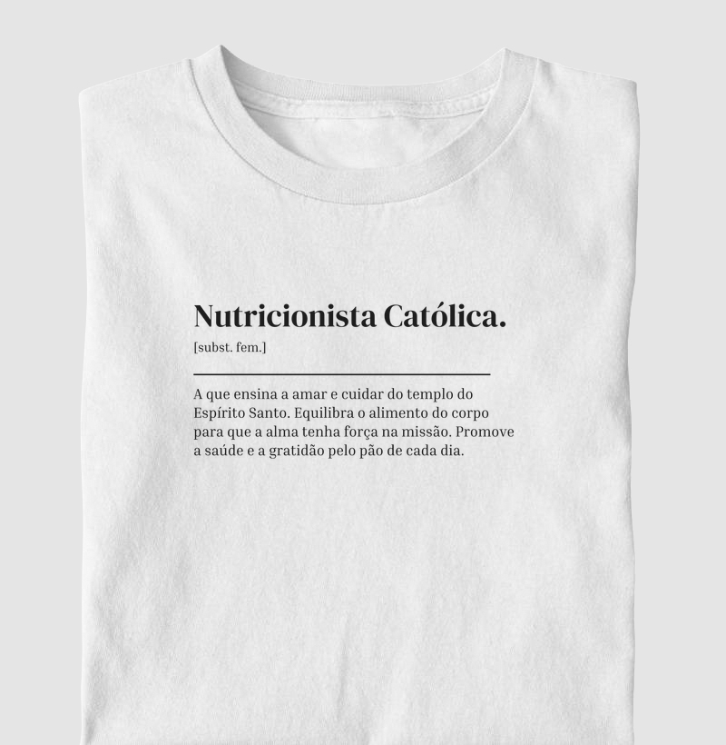Nutricionista Católica - Dicionário