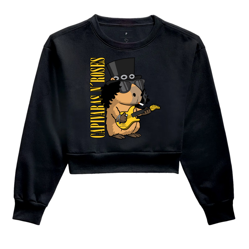 Camiseta Capivaras N Roses 2 - Cropped Moletom