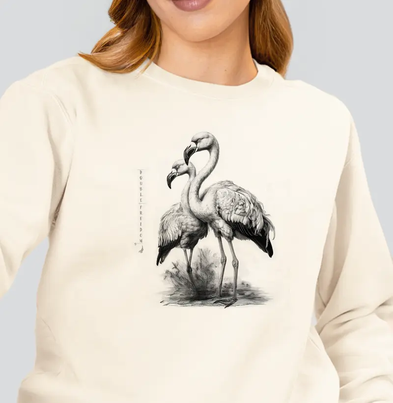 Dupla Liberdade - Flamingos - Moletom
