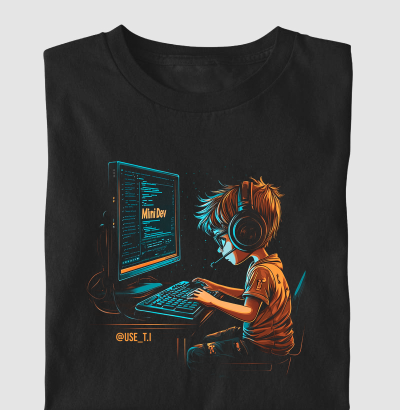 Camiseta Infantil "Mini dev" T.I