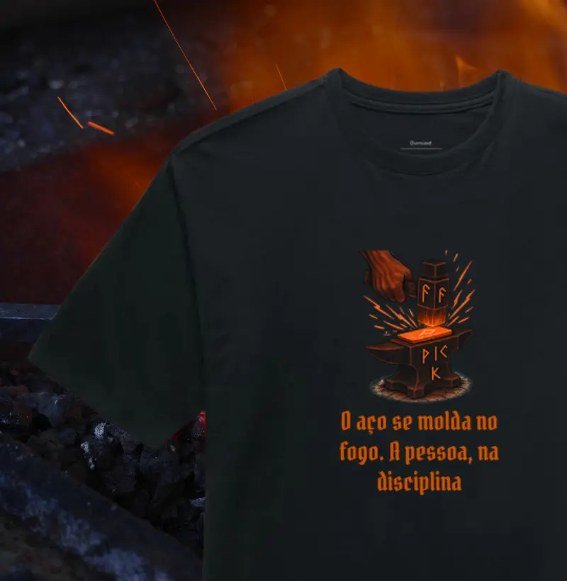 O aço se molda no fogo. A pessoa, na disciplina