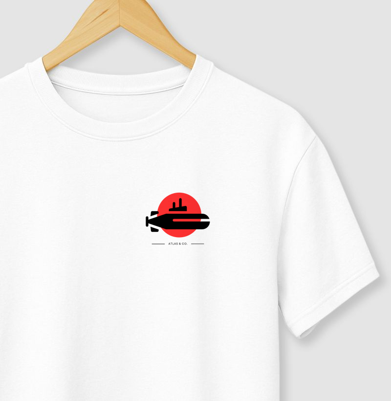 Atlas Red Horizon Tee - White Edition