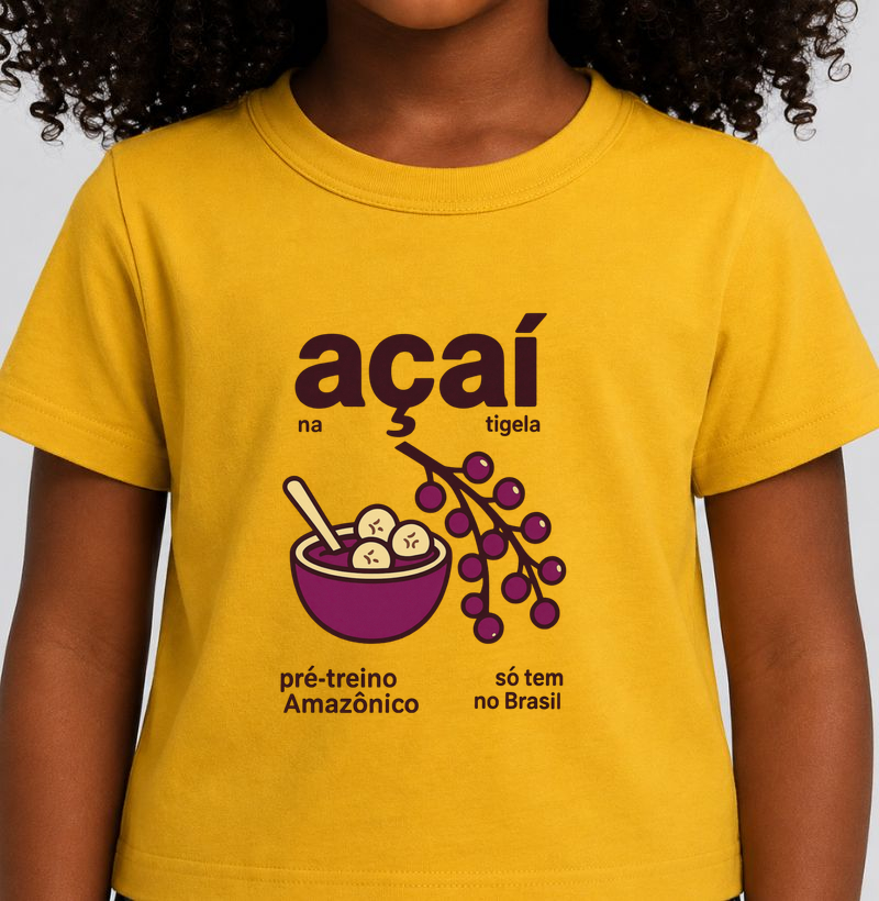 Açaí na Tigela - Camiseta Infantil