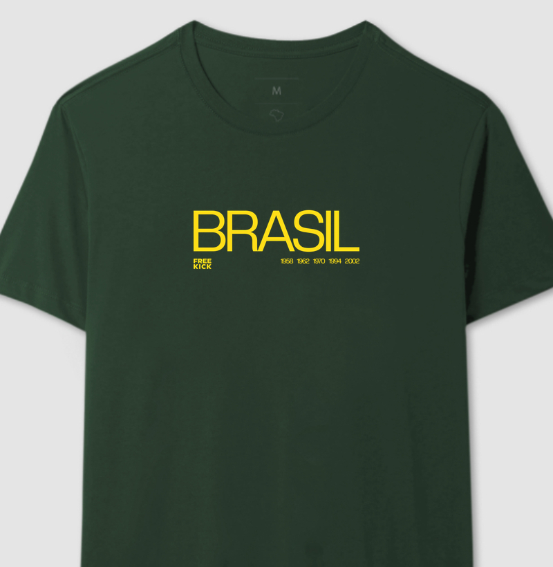 CAMISETA FREE KICK BRASIL TÍTULOS