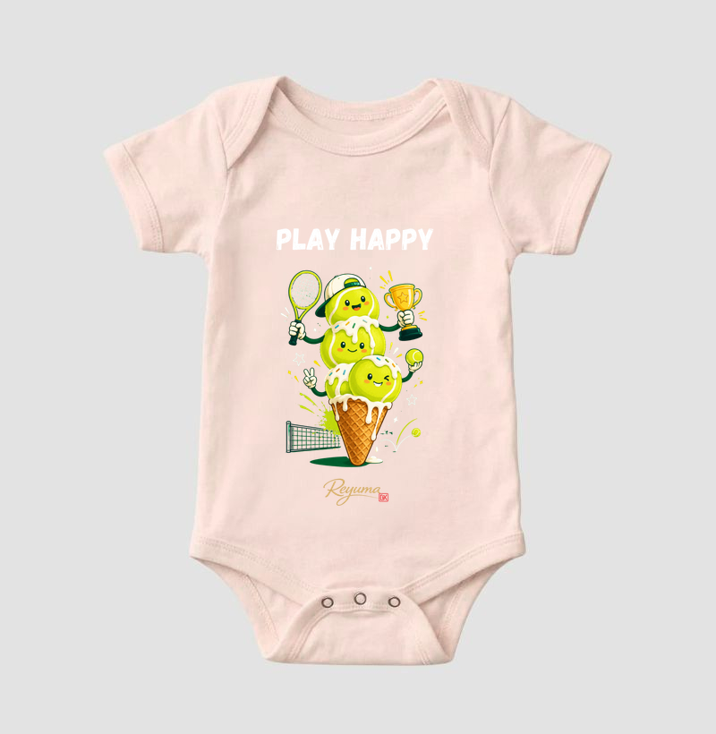 Body Bebê Tênis "Tennis Ice Cream"