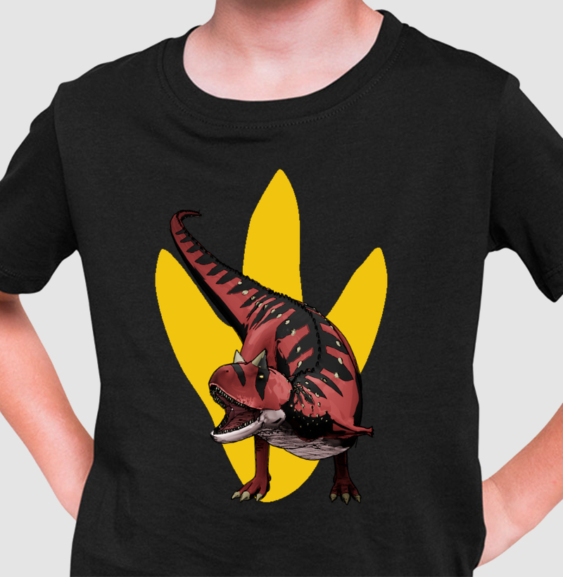 Camiseta Dinossauro Carnotauro Algodão Premium Dinoloco