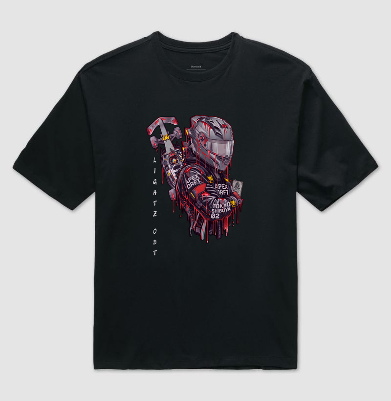 Camiseta Oversized Piloto F 2 | Linha Abstract — Aion Abstract